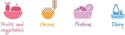 4 main nutrition groups that should be included in every meal of pregnancy diet