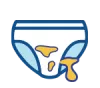 Underwear or diaper is sometimes unknowingly soiled