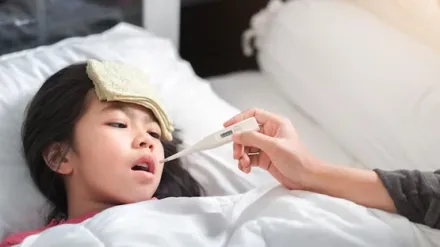 Taking a child's fever tempreture