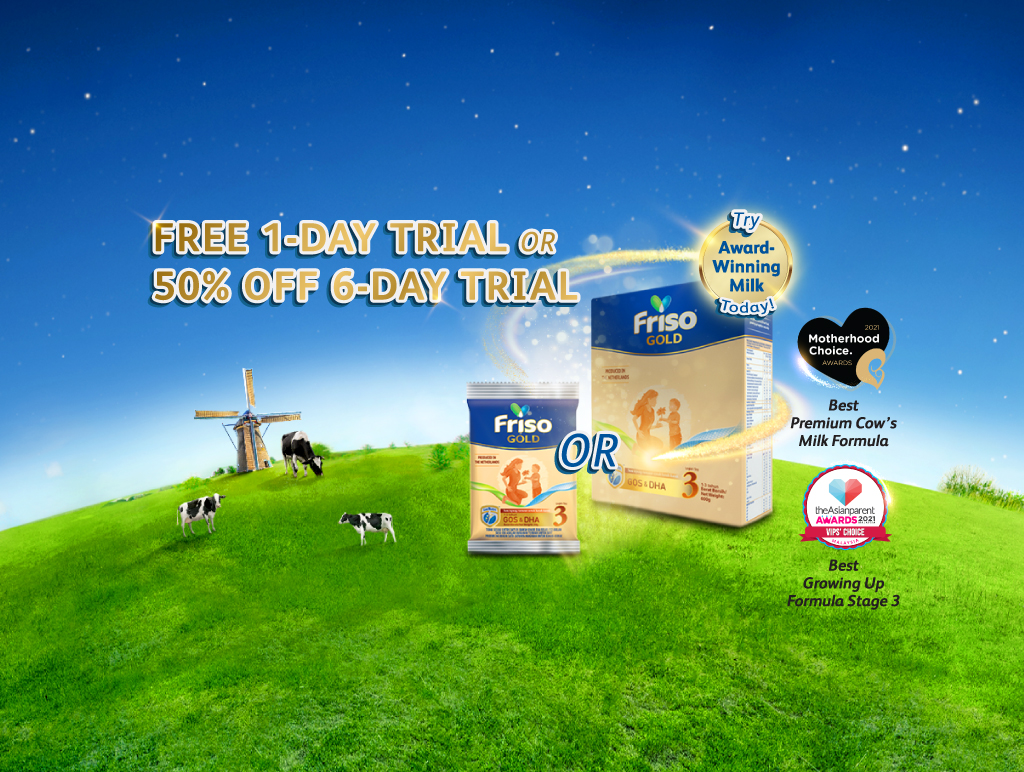 Friso® Gold 3 trial pack and free sample milk powder malaysia