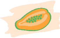 Papaya with seeds