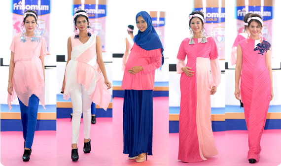 Pregnant women in stylish dressing
