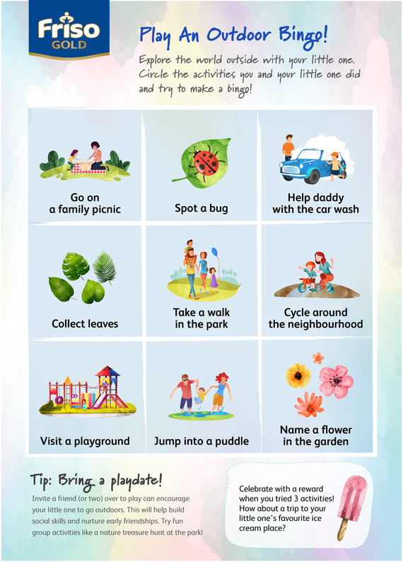 Outdoor activities checklist for kids to explore the environment