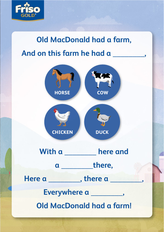 Learning animal vocabs via fill in the blank 