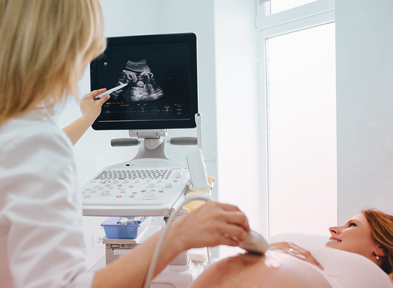 Ultrasound scan during week 6 pregnancy