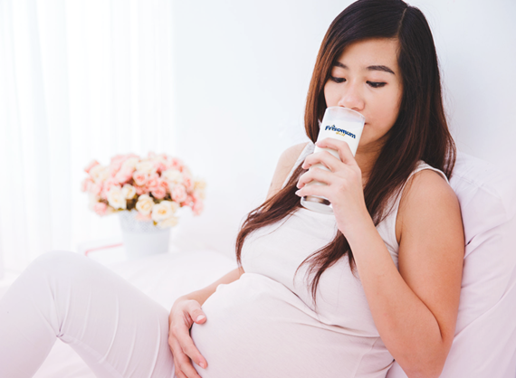 Pregnant woman drink Frisomum®  milk 