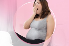 Interrupted sleep makes pregnant woman feel tired 
