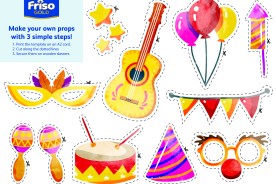 Different types of party prop templates