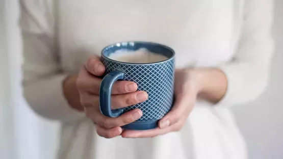 A cup of formula milk for pregnancy