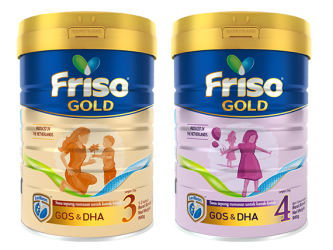 Friso® Gold 3 and Friso® Gold 4 milk powder for toddlers