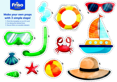DIfferent types of ocean props template