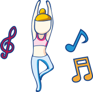 Stretching with soft music can cultivate peacefulness