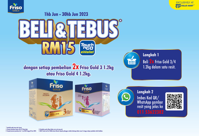 Friso Gold TF Value Mart TNG Rebate