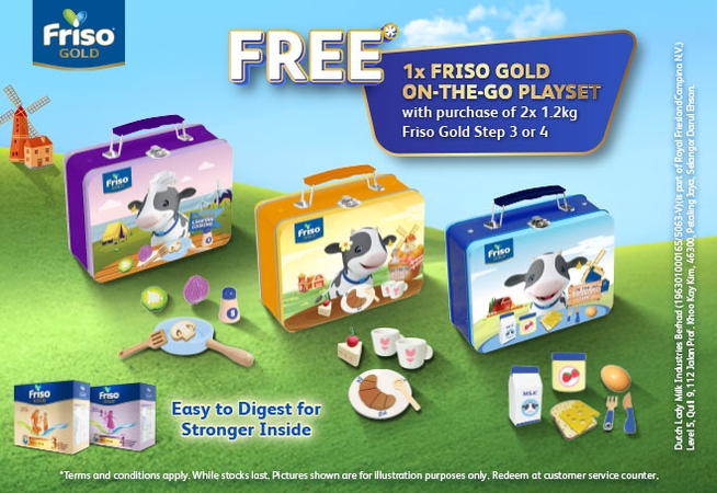 COLLECT YOUR FRISO GOLD ON-THE-GO PLAYSET TODAY!